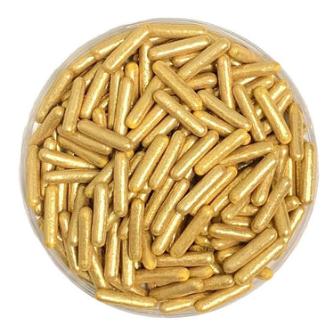 Metallic Gold Rod Sprinkles - Cool Mom Sprinkles